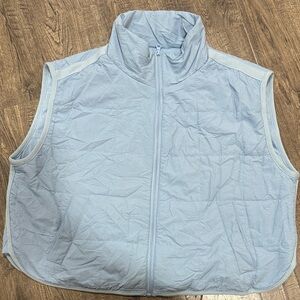 Thread & Supply Blue Quilted Puffer Vest Women’s Large Lightweight